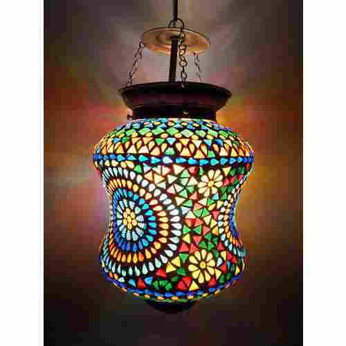 Appealing Look Mosaic Hanging Lamp