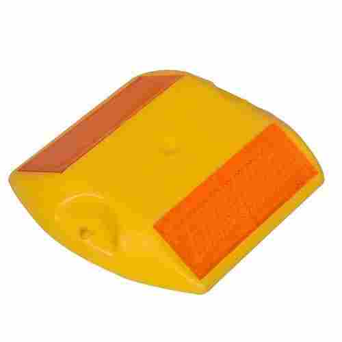 Road Reflector, Orange Plastic Reflective Studs Road Safety Base with Reflector, Pack of 50 Pieces