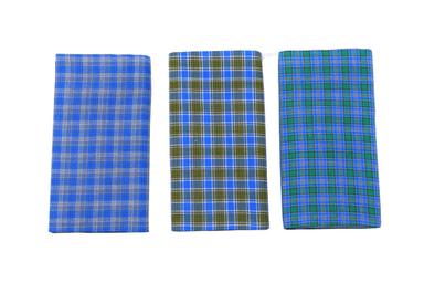 Mixed Deluxe Royal Blue Cotton Checked Pattern Mini Lungies