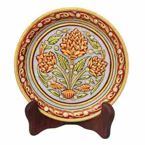 Round Marble Decorative Plates