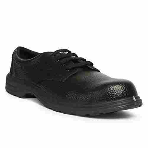 U-4 Steel Toe Safety Shoes (Size-7 UK, Black)