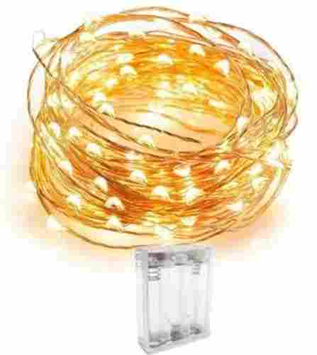 Tu Casa DW 415 LED Copper Wire Yellow String Light Battery Operated -3 Mtrs-Set of 4