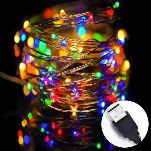 Tu Casa Dw 423 Led Copper Wire Multi String Light Battery Operated -5 Mtrs