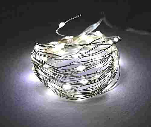 Tu Casa Dw 426 Led Copper Wire White String Light Battery Operated -5 Mtr-Set Of 2