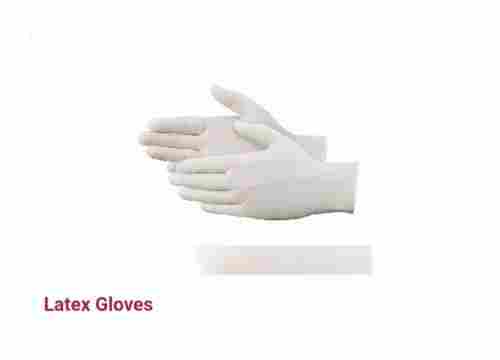Disposable Plain White Color Latex Gloves