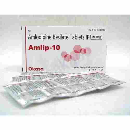 Amlodipine Besylate 10 MG High Blood Pressure Tablet