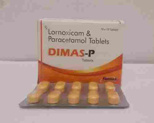 Lornoxicam And Paracetamol NSAID Painkiller Tablets