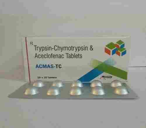 Trypsin Chymotrypsin And Aceclofenac Pain Reliever Tablets
