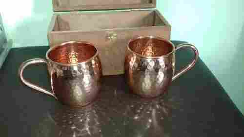 100% Copper Mugs For Drink, High Quality, Eco Friendly, Hard Texture, High Strength, Safe To Use, Metallic Color