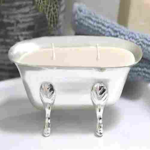 Silver Plated Bath Tub Candle Holder