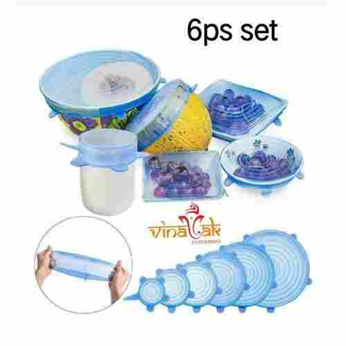 Transparent Type Silicone Made Round Shaped Stretch Lids