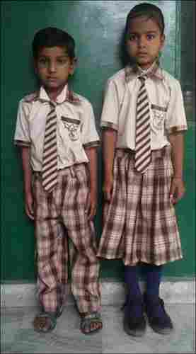 Half Sleeves Kids School Uniform