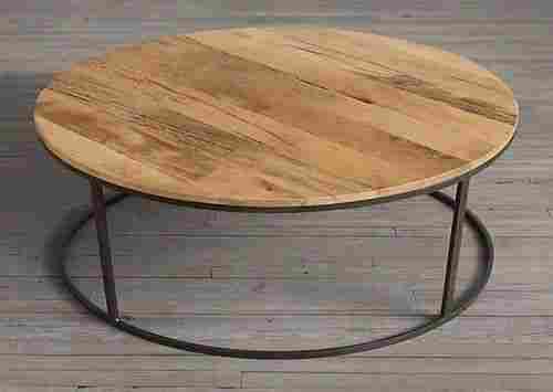 90x90x50cm Indian Style Reclaimed-Wood Round Coffee Table