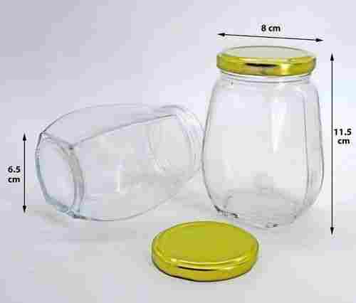 Tin Cap Crown Glass Jar (250 Ml)