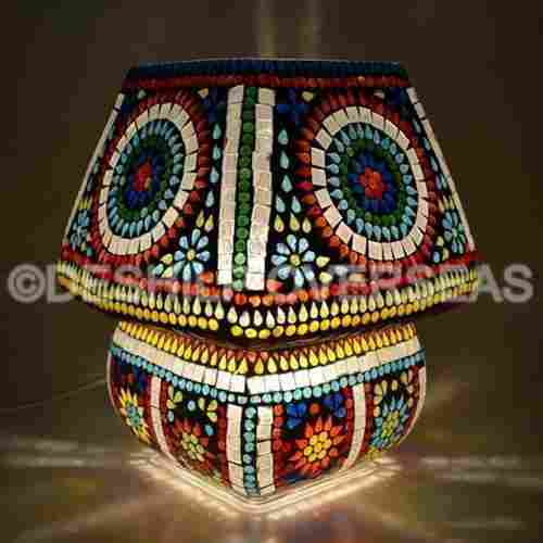 Eye Catching Look Glass Table Lamp
