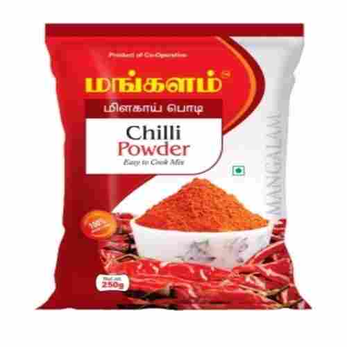 No Added Preservatives Spicy Natural Taste Healthy Dried Red Chilli Powder with Pack Size 250 gm
