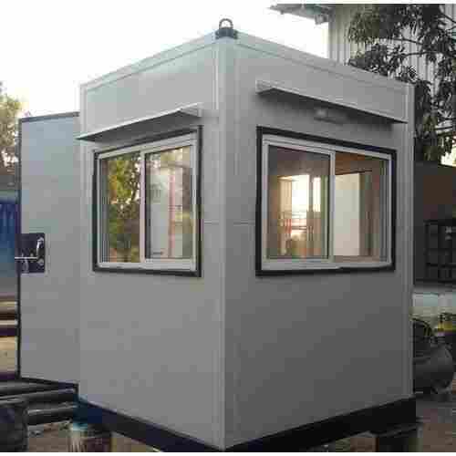 Prefabricated Built Type With Single Door And Sliding Window Frp Portable Security Cabin