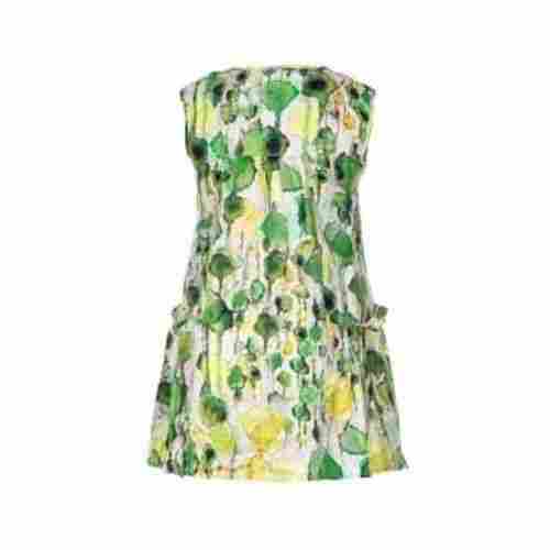 Ladies Floral Print Summer Dress with Ruffle Detail
