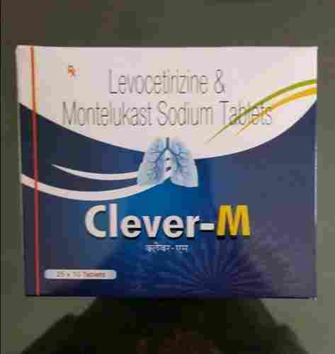 Levocetirizine And Montelukast Sodium Antihistamine Tablets 25x10 Pack