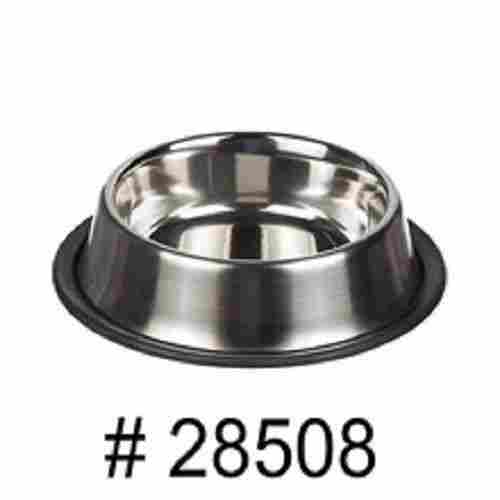 Round Shape Steel Polished Dog Bowl