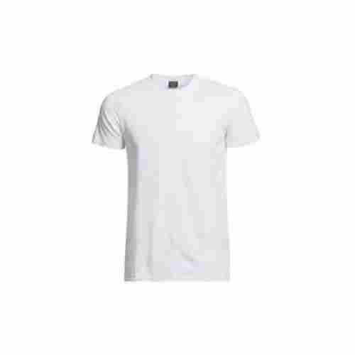 Mens Plain White O Neck T-Shirt