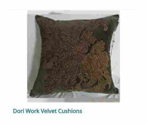 Square Shape Dori Work Velvet Pillows