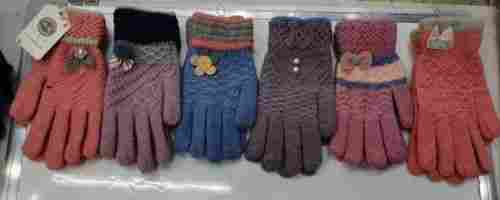 Designer Ladies Woolen Gloves