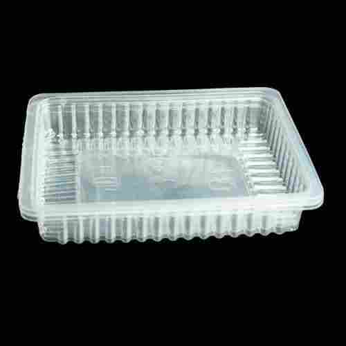 Plastic Disposable Tray, A Grade Quality, Environment Friendly, Good Texture, Square Shape, Transparent Color, Thickness : 2-5mm