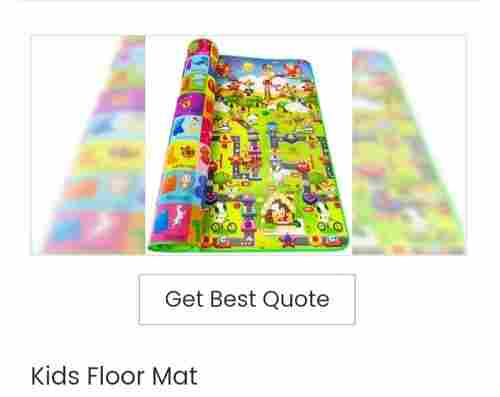 Plain Design Printed Kids Floor Mat