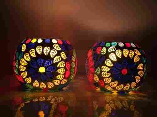 Eye Catching Look Glass Candle Holder
