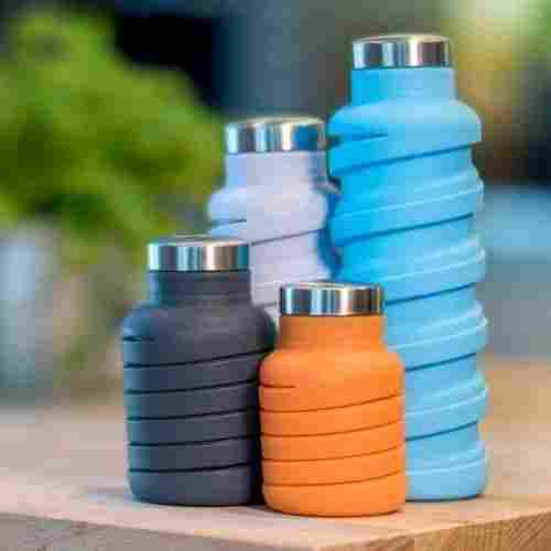 Silicone Expandable And Foldable Multicolor Drinking Water Bottle