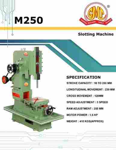 250 MM 3 Speed 1.5 HP Automatic Slotting Machine