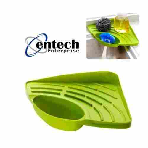 Floor Mount Type Light Green Color Plastic Kitchen Sink Corner Tray