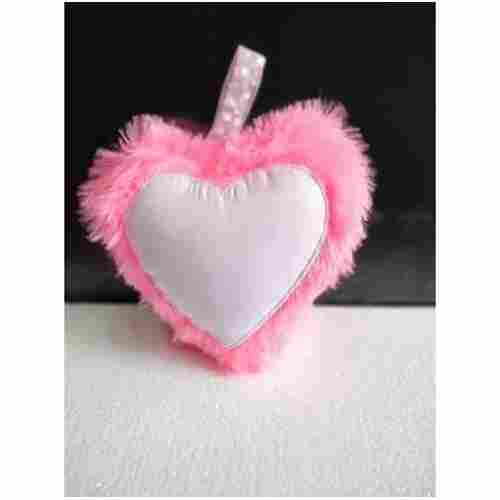 Pink and White Sublimation Mini Heart Car Hanger Cushion