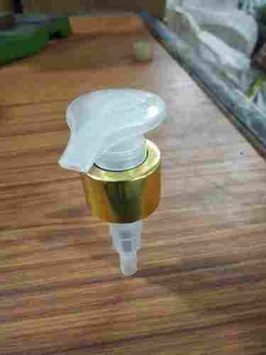 25mm Transparant Lotion Dispenser Pump With Golden Sleeve