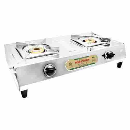 Stainless Steel 2 Burner LPG Gas Stove For Home
