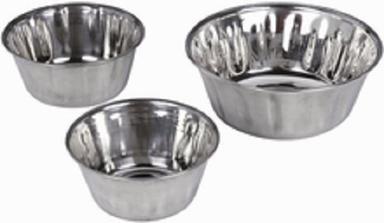 Silver Stainless Steel Dog Water Bowls