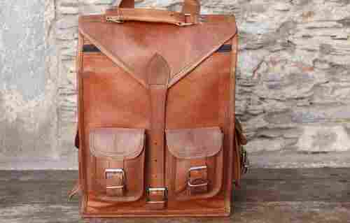 Handmade Leather Rucksack Backpack Bag
