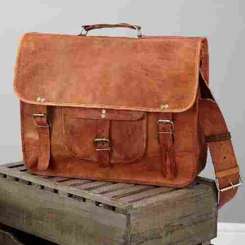 Handmade Leather Satchel Laptop Bag