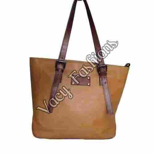 Designer Brown Tote Leather Bag