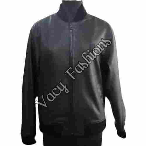 Mens Plain Leather Jacket