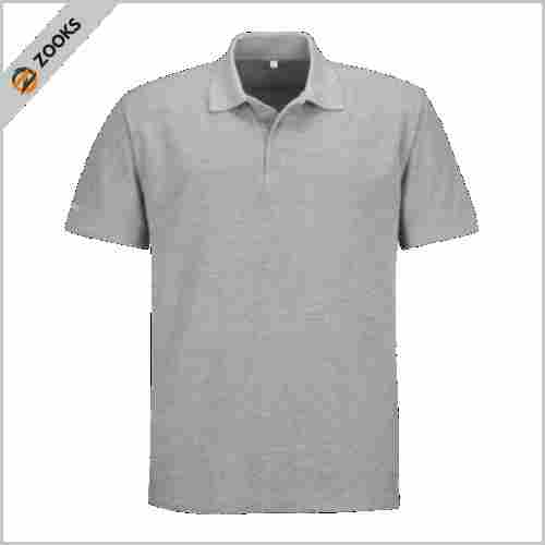 Plain Spun Matty Polo Neck Short Sleeve T Shirt