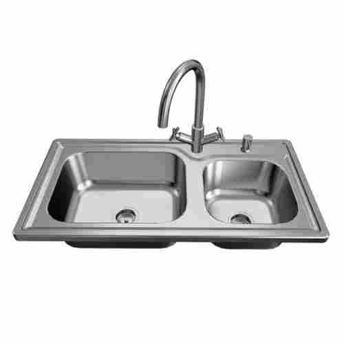 Double Bowl Kitchen Straight Sink (Ts - 72)