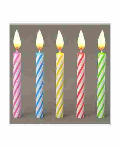 Fine Finished Printed Pattern Birthday Candle