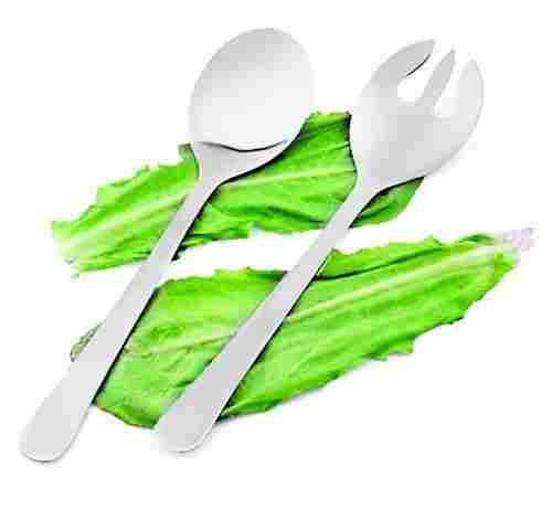 Stainless Steel Salad Server Fork and Spoon Set