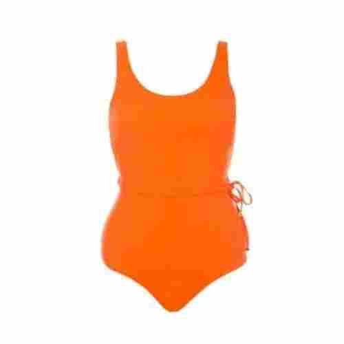 Ladies Glamourous One Piece Orange Swim Suit