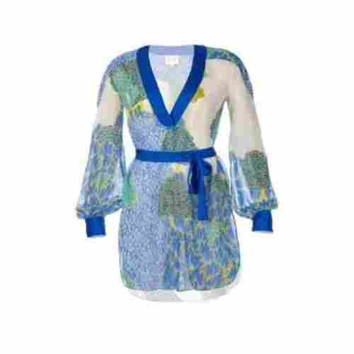 Ladies Printed Silk Beach Dress