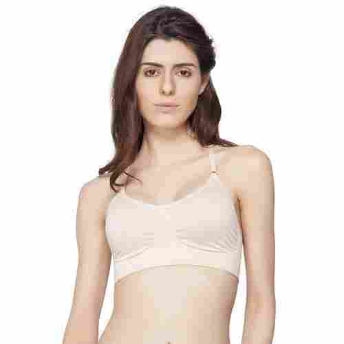 White Polyamide Plain Bra For Ladies, Thin Strap, Non-Padded, Finest Quality, Delicate Design, Fancy Look, 4 Way Stretchability, Skin Friendly, Soft Texture, Comfortable To Wear, Inner Wear