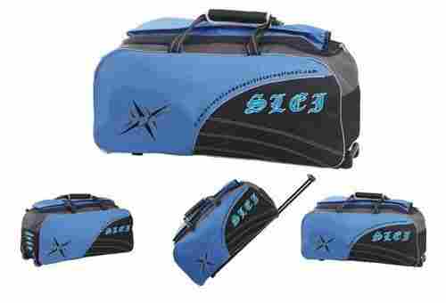 Black And Blue Zip Closure Cricket Sports Bags