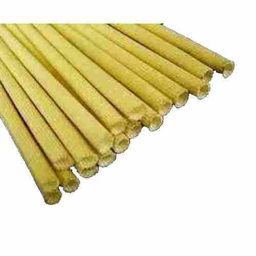 Durable And Efficient Insulation Rod Shaped Yellow Color Fiber Coated Glass Sleeve